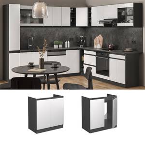 Meuble bas sous-évier R-Line 39722 Anthracite - Blanc