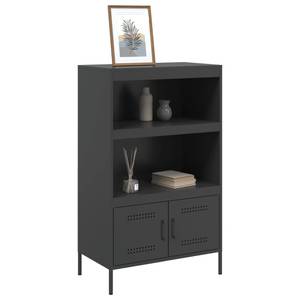 Highboard DE9402 Schwarz - Metall - 39 x 113 x 68 cm