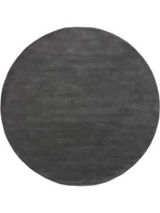 Tapis en laine rond Bent Anthracite - 200 x 200 cm