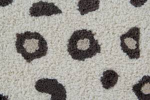 Tapis lavable en coton, LEOPARD Beige - Textile - 110 x 160 cm