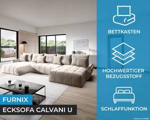 Ecksofa Calvani U Enjoy 01 Beige