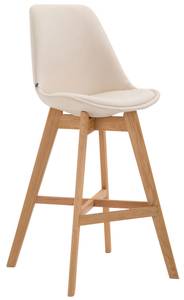 Tabouret de bar Cannes Lot de 2 Crème