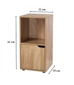 Nachttisch Modu Braun - Holzwerkstoff - 29 x 62 x 31 cm