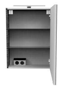 Spiegelschrank SBC B.Perfekt Anthrazit Grau - Holzwerkstoff - 60 x 75 x 32 cm