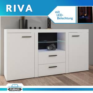 Sideboard RIVAY Weiß - Schwarz