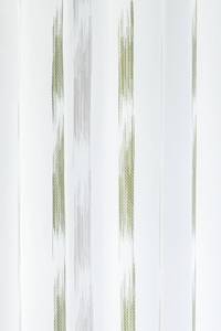 Vorhang grün-weiß StreifenWohnzimmer Grün - Textil - 140 x 245 x 1 cm