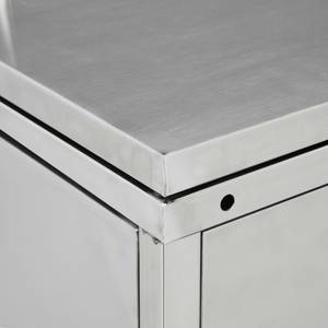 Mülltonnenbox 3000237 Silber - Metall - 78 x 115 x 276 cm