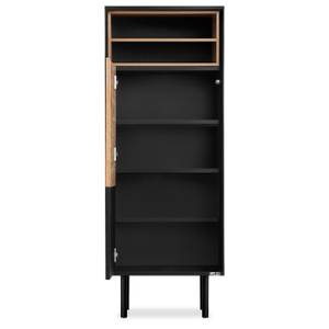 Regale LOFTY TV/HiFi-Einlage Schwarz - Braun - Eiche Dekor