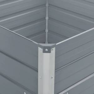 Hochbeet Grau - Metall - 100 x 45 x 100 cm