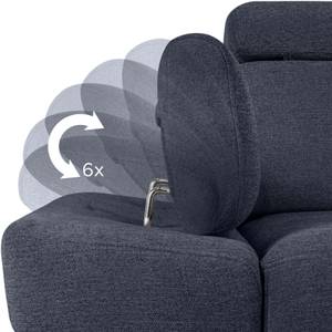 Ecksofa RATLO links Blau - Textil - Holz teilmassiv - 270 x 110 x 190 cm