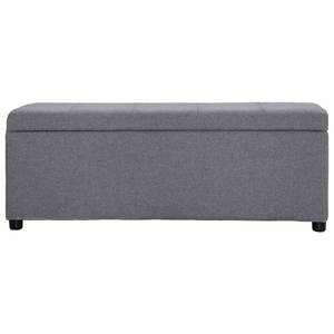 Bank mit Staufach 116 cm Polyester Hellgrau