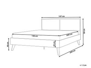 Lit double MONPAZIER Largeur : 147 cm