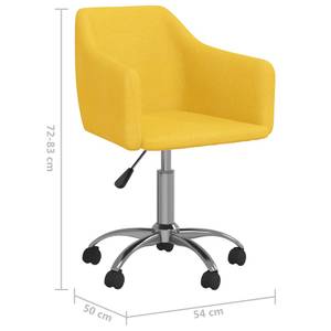 Bürodrehstuhl Gelb - Textil - 50 x 83 x 54 cm
