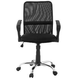 Fauteuil De Bureau TURIN Noir - Textile - 47 x 95 x 47 cm