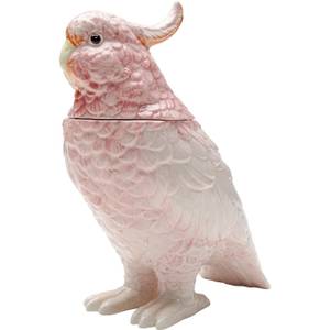 Deko Dose Exotic Bird Pink - Keramik - Stein - 24 x 23 x 11 cm