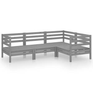 Mobilier de jardin Gris - Bois massif - Bois/Imitation - 64 x 63 x 64 cm