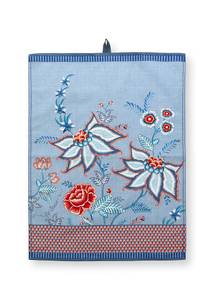 Geschirrtücher Flower Festival (2er-Set) Blau - Rot - Textil - 50 x 1 x 70 cm