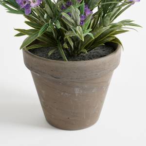 Kunstpflanze Lavendel Violett - Stein - Textil - 20 x 33 x 20 cm