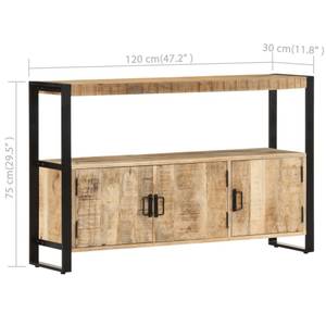 Beistellschrank LUISI Mango Sideboard Braun - Massivholz - 60 x 40 x 60 cm