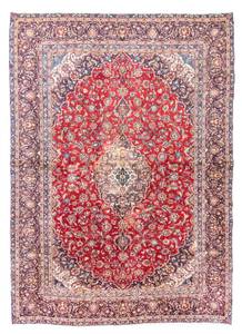 Keshan - 382x290cm Rot - Naturfaser - 290 x 1 x 382 cm