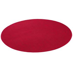 Feinschlingen Velour Teppich Strong Rund Rot - 160 x 160 cm