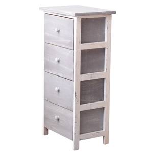 Chiffonnier RE4303 Gris - Bois massif - 25 x 71 x 35 cm