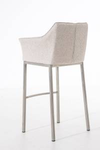 Barhocker Damaso Beige - Silber