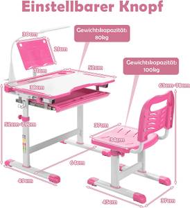 Kinderschreibtisch Set HW67622 Pink