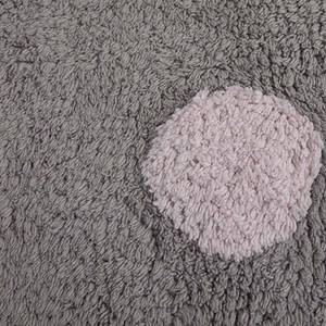 Teppich mit Tupfenmuster Pink - Naturfaser - Textil - 120 x 2 x 160 cm