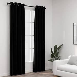 Rideau (lot de 2) 3003241 Noir - Hauteur : 245 cm