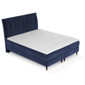 Boxspringbett Eola II Taschenfeder Blau - Breite: 180 cm