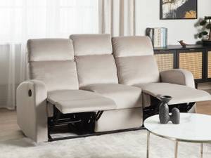 3-Sitzer Sofa VERDAL Beige - Grau - Textil - 180 x 102 x 73 cm