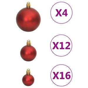 Boules de noël (111 pièces) 3030307 Rouge