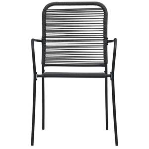 Chaise d'extérieur Noir - Métal - 54 x 86 x 56 cm