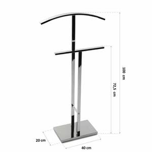 Herrendiener Lund Silber - Metall - 52 x 100 x 20 cm