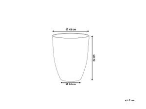 Cache-pot d'extérieur CROTON Diamètre : 43 cm - 1 set