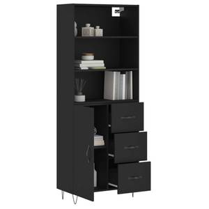 Highboard DE3904 Schwarz - Holzwerkstoff - 34 x 180 x 70 cm