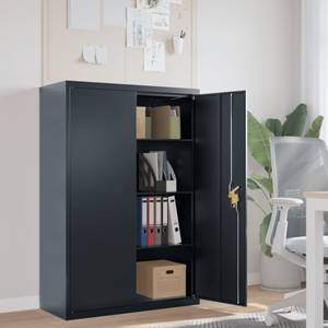 Aktenschrank 299865-2 Anthrazit - Höhe: 140 cm