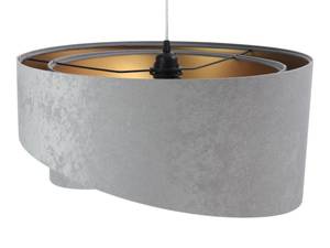 Lustre suspension MADAN Gris - Blanc - Métal - Textile - 50 x 25 x 50 cm