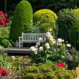 Treillis jardin fer set de 2 Vert - Métal - 50 x 180 x 2 cm