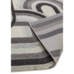 Tapis de salon style rétro AVON Gris - 200 x 290 cm