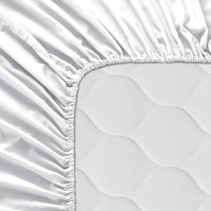 Basic Drap-housse Blanc - Textile - 4 x 200 x 200 cm