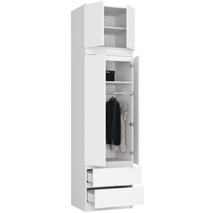 Surmeuble pour Armoire S60 2T CLP Blanc