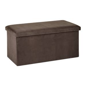 Banquette pliable en velours Marron