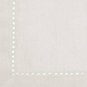 Servietten CHAMBRAY (4er-Set) Weiß - Naturfaser - Textil - 40 x 1 x 40 cm