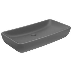 Waschbecken DE286 Grau - Keramik - 38 x 14 x 71 cm