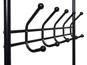 Metall-Garderobe Victoria Schwarz - Metall - 65 x 186 x 34 cm