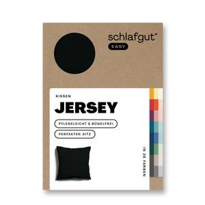 Kissenbezug Jersey Schwarz - 80 x 80 cm