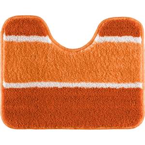 Badematte + WC-Umrandung Set 2-tlg. 2082 Orange - Textil - 50 x 18 x 50 cm