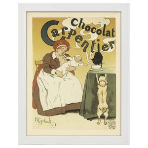 Bilderrahmen Poster Chocolat Carpentier Weiß